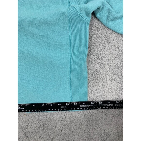 Champion Cropped Long Sleeve Pull-over Sweater Blue Pink White Sporty Preppy - Picture 8 of 16